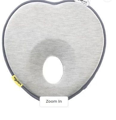 Photo 1 of HEART SHAPED GREY MEMORY FOAM PILLOW FOR BABIES