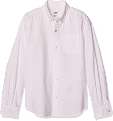 Photo 1 of Amazon Essentials Boys' Uniform Long-Sleeve Woven Oxford Button-Down Shirts
