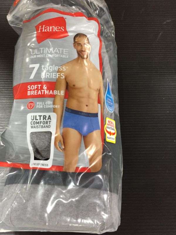 Photo 2 of Hanes Men's Ultimate 7pk. Full-Cut Briefs
MEDIUMSIZE 32-34 WAIST