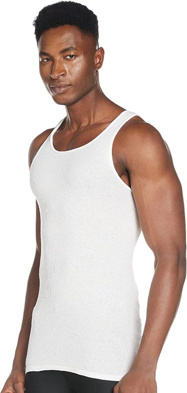 Photo 1 of Hanes  5-Pack Tagless Cotton Tank Undershirt M
