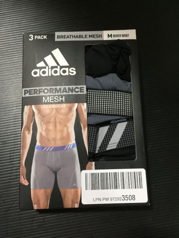 Photo 2 of adidas Men's Sport Performance Mesh Boxer Brief Underwear (3-Pack) M
