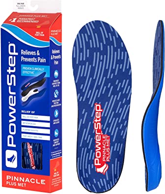 Photo 1 of Powerstep Pinnacle Plus Met Insoles, Neutral Arch Support, Metatarsalgia, Morton's Neuroma, Ball of Foot Pain Relief
SIZE: 11-11.5