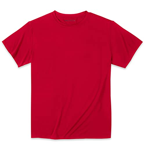 Photo 1 of Nautica Mens Active Short Sleeve Performance T-shirt T Shirt, Red, Large US
