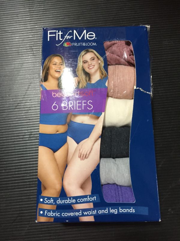 Photo 1 of Fit for Me by Fruit of the Loom Women's Plus 6pk Beyondsoft Classic Briefs size 12