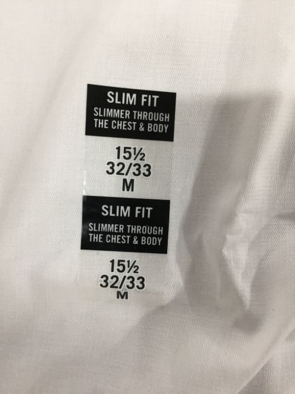 Photo 3 of Van Heusen Men's Dress Shirt Slim Fit Flex Collar Stretch Solid
15 1/2 32-33