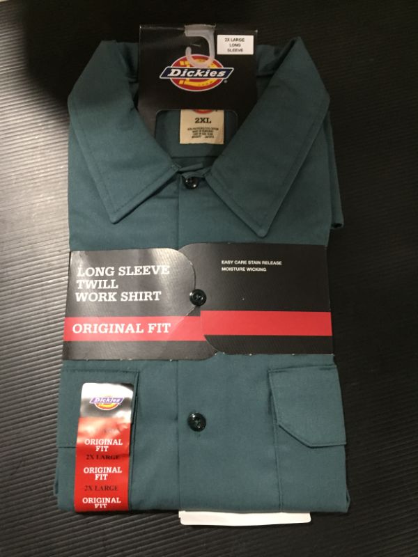 Photo 2 of Dickies Mens and Big Men's Original Fit Long Sleeve Twill Work Shirt
2XL