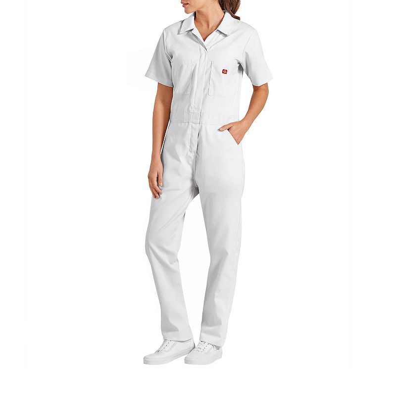 Photo 1 of Women's Dickies FLEX Cooling Temp-iQ Short-Sleeve Coveralls, Size: Large, White
