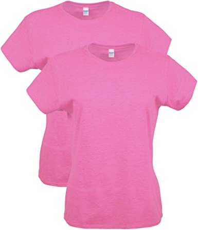 Photo 1 of Gildan Women's Softstyle Cotton T-Shirt, Style G64000l, 2-Pack
