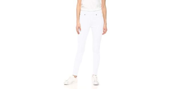 Photo 1 of Essentials Women's Standard Colored Skinny Pull-on Jegging, White, 
SIZE: 8 SHORT
