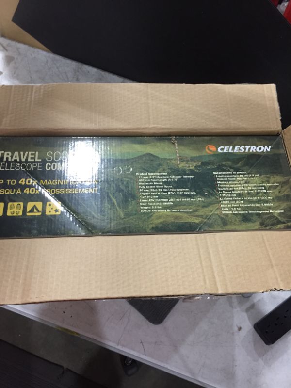 Photo 4 of Celestron - 70mm Travel Scope - Portable Refractor Telescope - Fully-Coated Glass Optics - Ideal Telescope for Beginners - BONUS Astronomy Software Package
