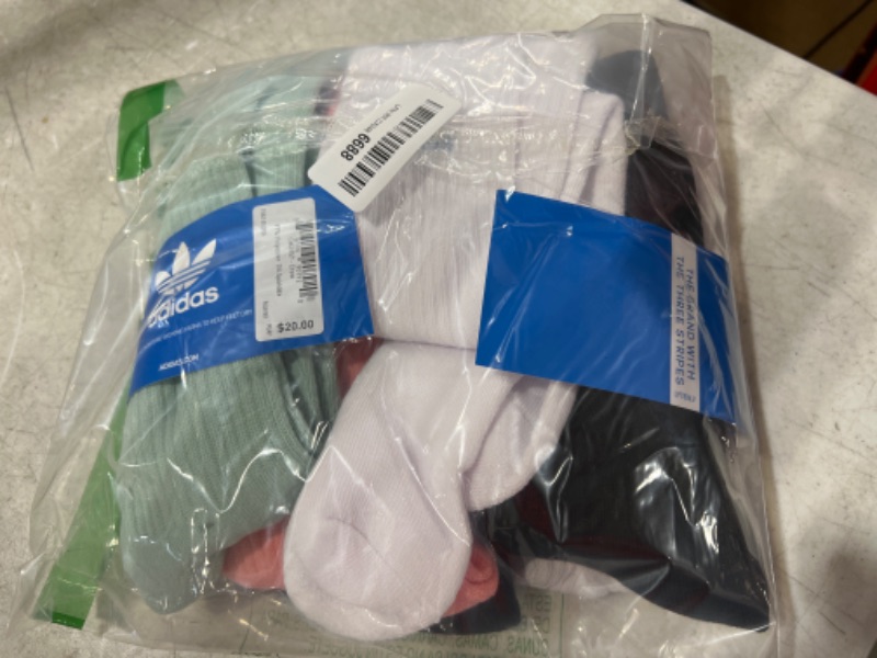 Photo 3 of adidas Originals unisex-adult Trefoil Crew Socks (6-pair), Large (Women size:10-13 Men size:8-12)
