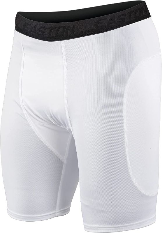 Photo 1 of Easton Sliding Short Youth, White, Size Medium
