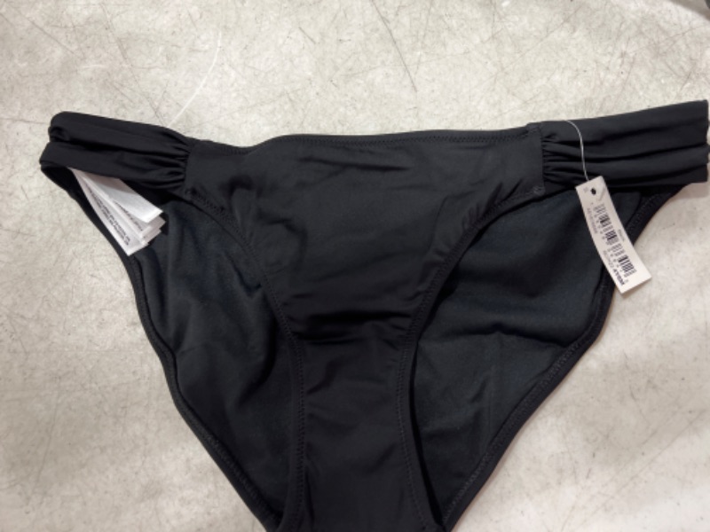 Photo 1 of Amazon Essentials Women's Side Tab Bikini Swimsuit Bottom Black, Small 