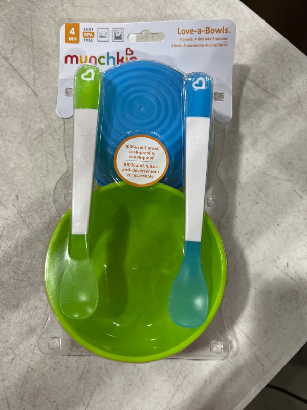 Photo 2 of Munchkin Love-a-Bowls 10 Piece Feeding Set, Multicolor
