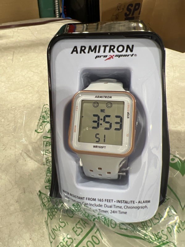 Photo 2 of Armitron Sport Unisex 40/8417 Digital Chronograph Silicone Strap Watch
