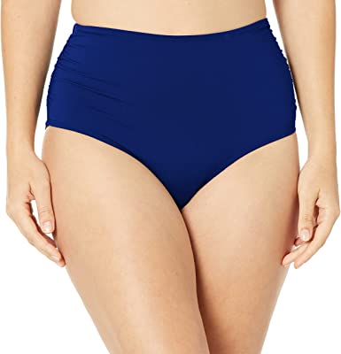 Photo 1 of Anne Cole Women's High Waist to Fold Over Shirred Bikini Bottom Swimsuit, Small
