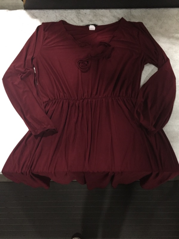 Photo 2 of long sleeve burgundy dress star vixen (XL)