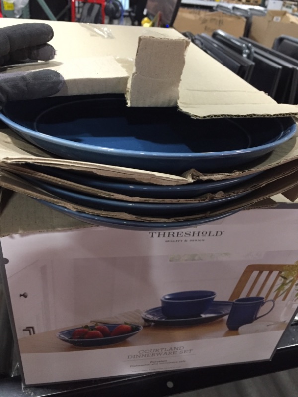 Photo 2 of 16pc Porcelain Courtland Dinnerware Set - Threshold™
