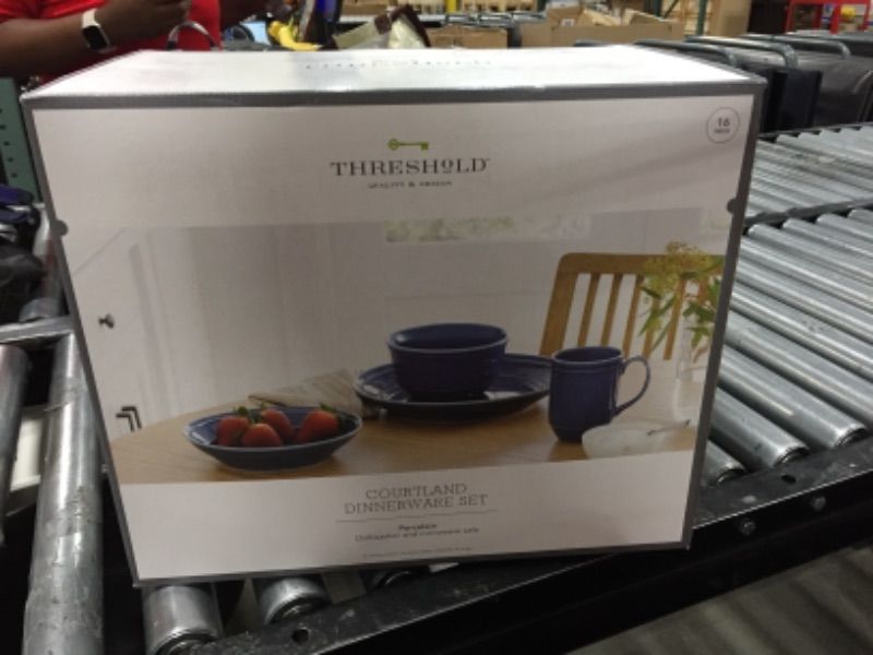 Photo 6 of 16pc Porcelain Courtland Dinnerware Set - Threshold™

