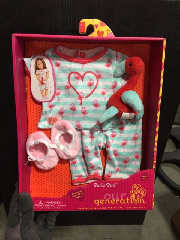 Photo 2 of Our Generation Early Bird Pajama Outfit for 18" Dolls (DOLL NOT INCLUDED)