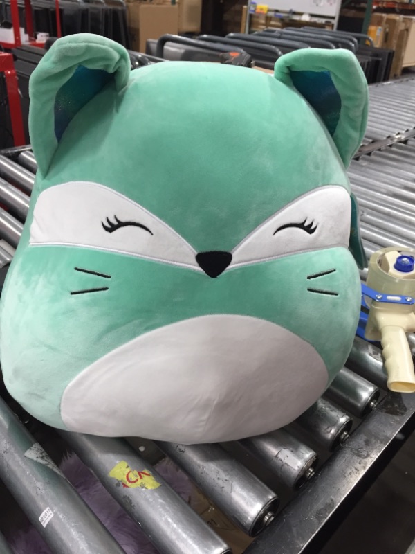 Photo 2 of Squishmallows Rienne the Jade Green Arctic Fox 16 Plush
