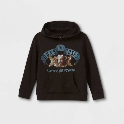 Photo 1 of 4T Toddler Boys' Guns N' Roses Fleece Hoodie - Black

