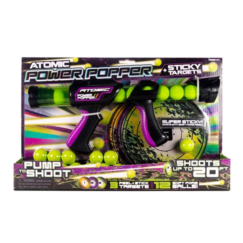 Photo 1 of Atomic Power Popper with 12 Balls and 3 Sticky Targets
