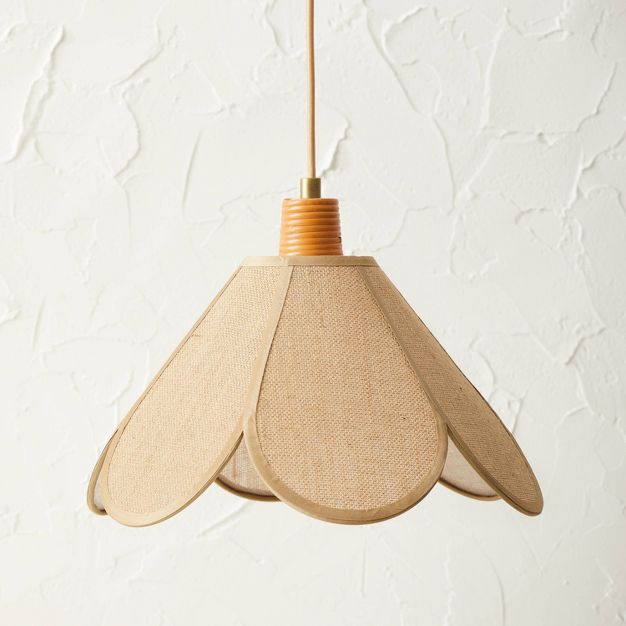 Photo 1 of Burlap Petal Ceiling Pendant - Opalhouse™ designed with Jungalow™
