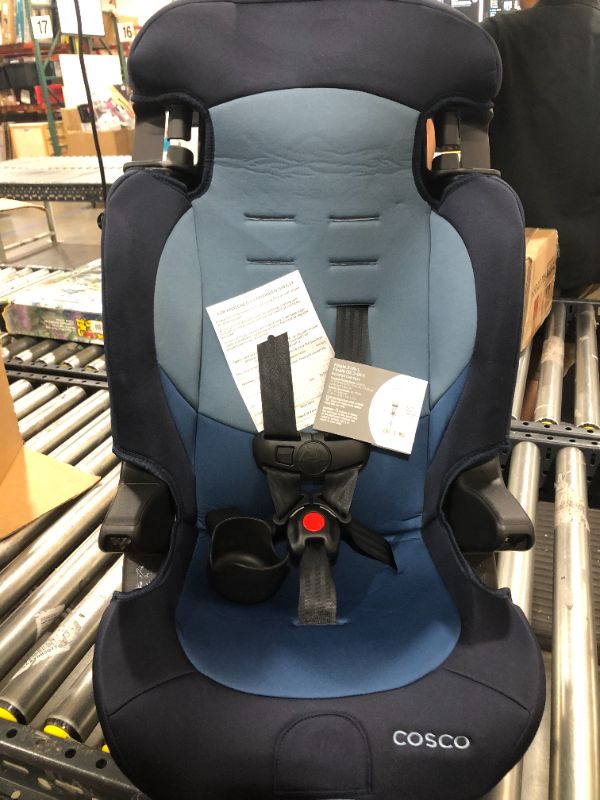 Photo 2 of Cosco Finale DX 2-in-1 Booster Car Seat, Sport Blue
