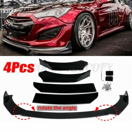 Photo 1 of 4 pcs front bumper lip spoiler splitter protector for hyundai elantra 2017-2018