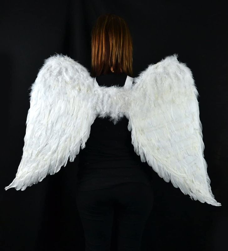 Photo 1 of Touch of Nature 11008 Adult Angel Wing in White with Elastic Straps, 43 by 27-Inch
comes with halo headband 