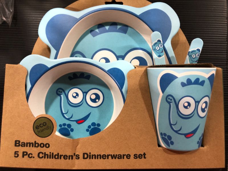 Photo 2 of 5pc Bamboo Children's Dinnerware Set - Certified International