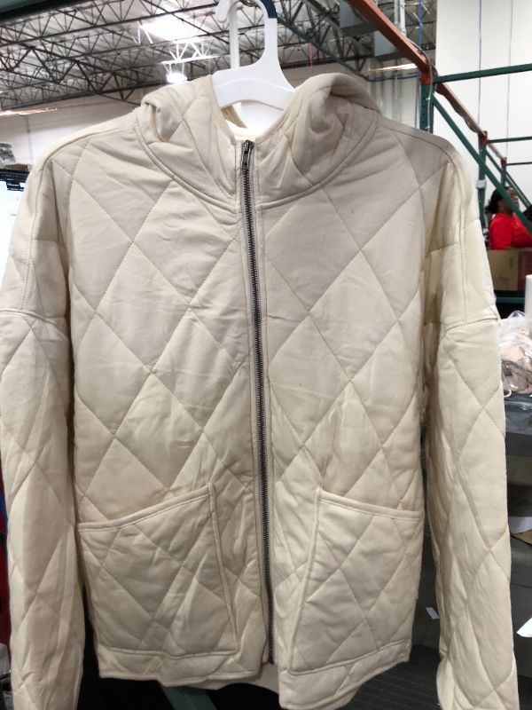 Photo 1 of [Size L] Hooded Quilted Jacket - Wild Fable™ in Light Beige