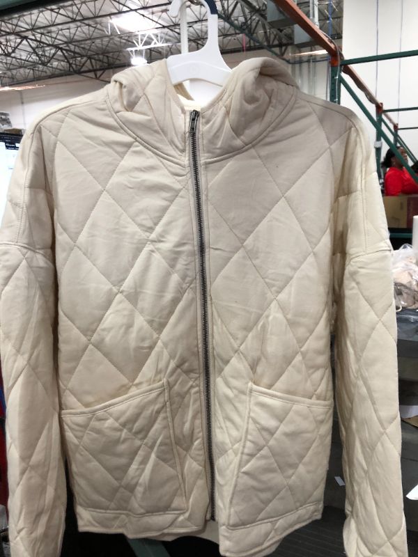 Photo 3 of [Size L] Hooded Quilted Jacket - Wild Fable™ in Light Beige