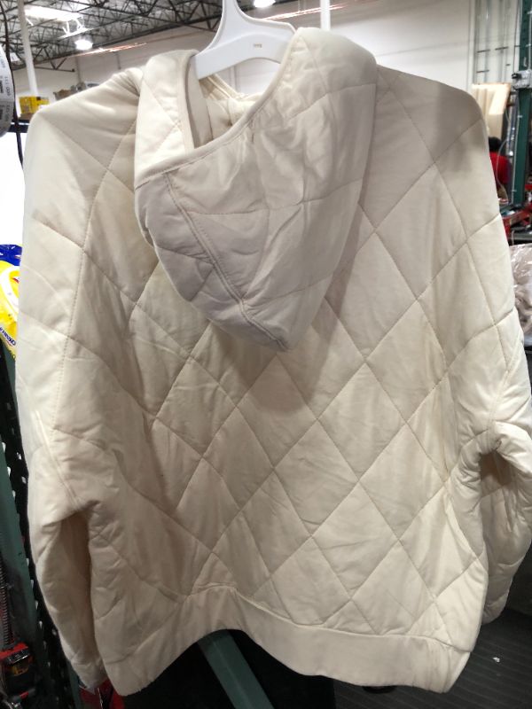 Photo 2 of [Size L] Hooded Quilted Jacket - Wild Fable™ in Light Beige