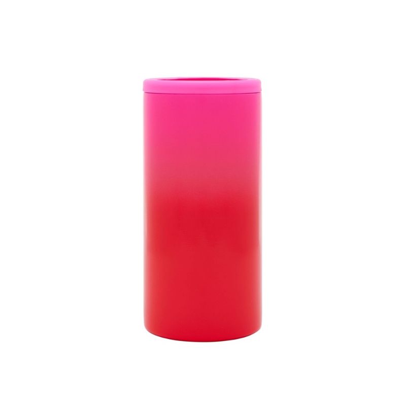 Photo 1 of [2 Pack] Parker Lane Slim Can Cooler [Ombre Pink/Coral]