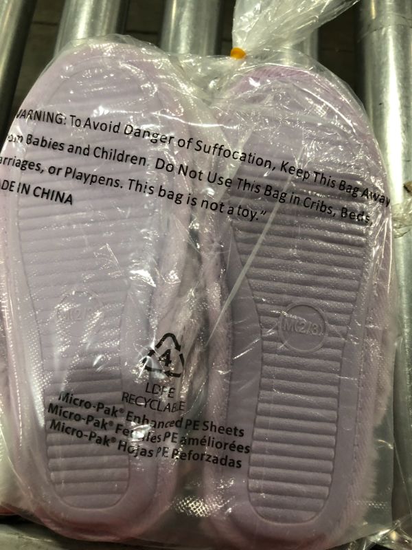 Photo 1 of [Size Medium] Girls' Brooklyn Crossband Fur Slippers - Cat & Jack™
