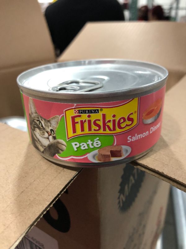 Photo 2 of [57 Count] Purina Friskies Paté Wet Cat Food Salmon Dinner - 5.5oz
