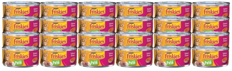 Photo 1 of [57 Count] Purina Friskies Paté Wet Cat Food Salmon Dinner - 5.5oz
