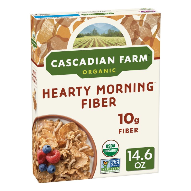 Photo 1 of (2 Pack) Cascadian Farm Organic Hearty Morning Fiber Cereal, 14.6 oz [EXP 4-22]