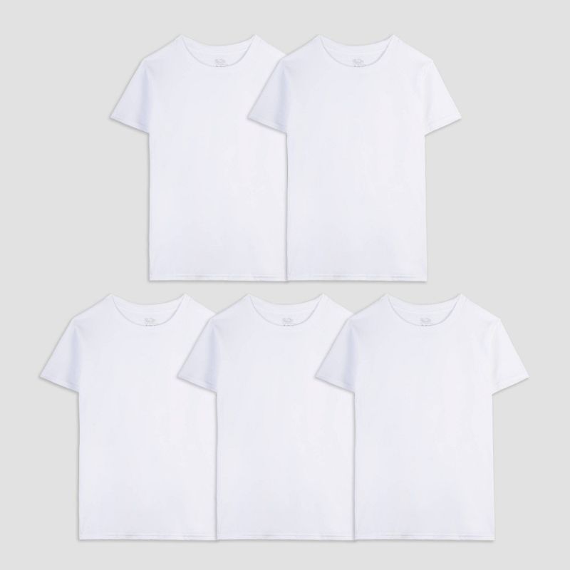 Photo 1 of [Size L- 14/16] Fruit of the Oom Boys' 4 + 1 Bonus Pack T-Undershirt -
