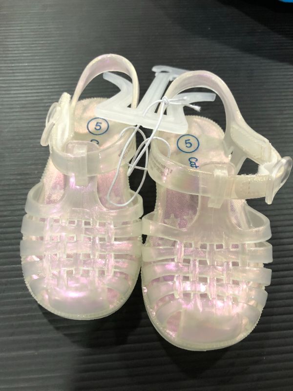 Photo 1 of [Size 5] Iridescent Jelly Sandals- Cat and Jack