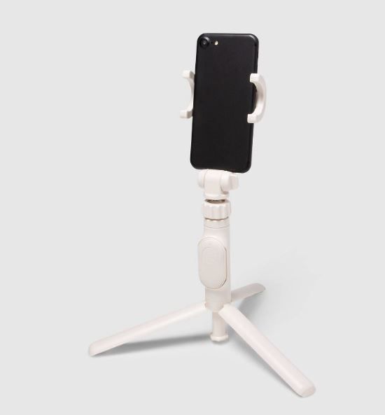 Photo 1 of heyday™ Desktop Tripod + Phone Mount - Stone White