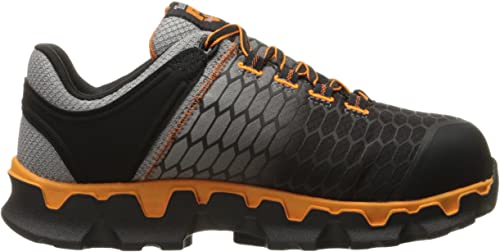 Photo 2 of [Size 11.5] Timberland PRO Men's Powertrain Sport Alloy Toe SD+ Industrial & Construction Shoe, Grey Synthetic/Orange