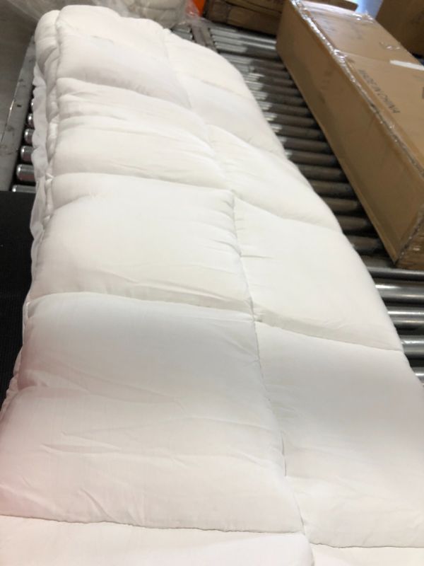 Photo 2 of [Queen] Cooling Mattress Topper for Back Pain, Extra Thick Mattress Pad Cover with Deep Elastic Pocket, White