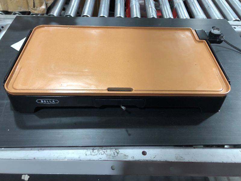 Photo 1 of Bella Ceramic Copper Titanium Griddle

