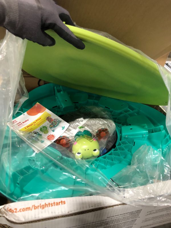 Photo 2 of Bright Starts Bounce Bounce Baby 2-in-1 Activity Center Jumper & Table - Playful Pond (Green), 6 Months+ (1822844)
