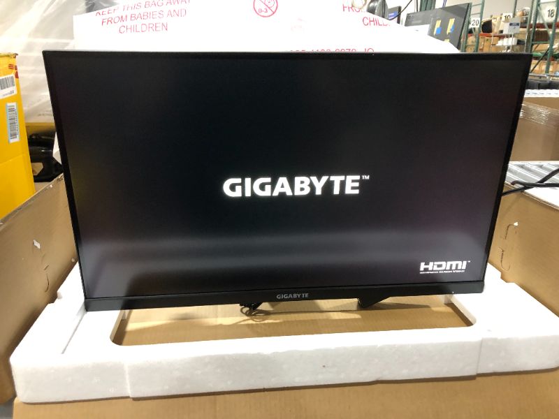 Photo 2 of GIGABYTE M27Q 27" 170Hz 1440P -KVM Gaming Monitor, 2560 x 1440 SS IPS Display, 0.5ms (MPRT) Response Time, 92% DCI-P3, HDR Ready, FreeSync Premium, 1x Display Port 1.2, 2x HDMI 2.0, 2x USB 3.0
