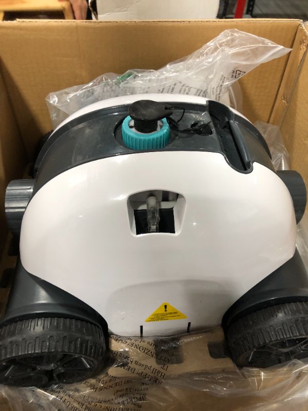 Photo 2 of AIPER Cordless Robotic Pool Cleaner, Pool Vacuum with Upgraded Dual-Drive Motors, Self-Parking Technology, Up to 90 Mins Cleaning for Above/In-ground Pools with Flat Floor Up to 50 Ft- Seagull 1000
