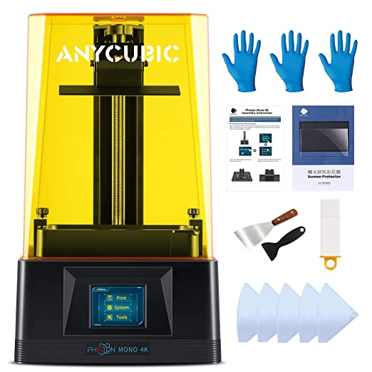 Photo 1 of ANYCUBIC Photon Mono 4K 3D Printer, 6.23'' Monochrome Screen Upgraded LCD SLA UV Resin 3D Printers with Fast & Precise Printing and Large Printing Size 5.20''X3.14''X6.50''
